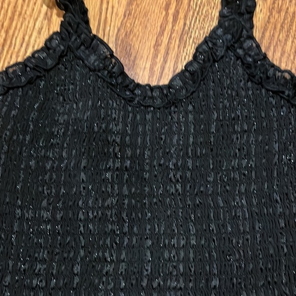 Katie J NYC Junior’s Black Sparkle Tank Size XS - Picture 5 of 5